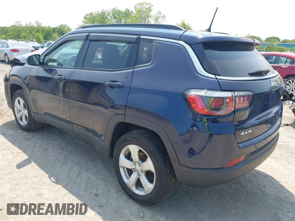 2019 Jeep Compass Latitude z VIN 3C4NJDBB2KT650866, wystawiony jako IAAI lot #42363259 z przebiegiem 43 202 mil mil oraz . Historia ofert i sprzedaży dostępna na DreamBid. Obrazek 3.