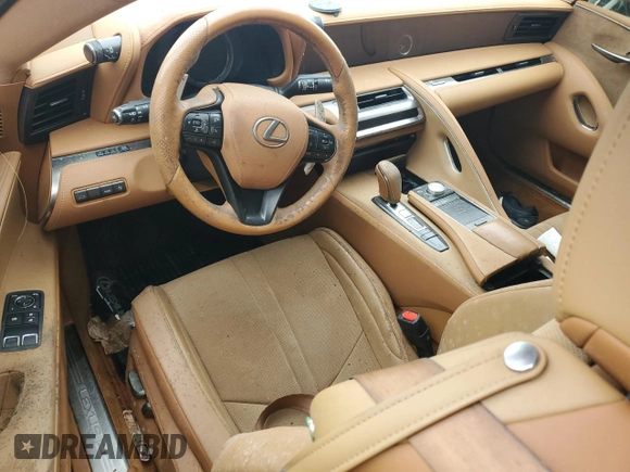 2018 Lexus LC 500h z VIN JTHHP5AY4JA003946, wystawiony jako Copart lot #85205524 z przebiegiem Nie podano mil oraz Szkody całkowita. Historia ofert i sprzedaży dostępna na DreamBid. Obrazek 8.