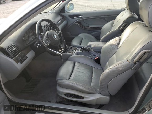 2002 BMW 3 Series 325Ci with VIN WBABN33452PG59471, listed as a Copart auction lot 43534095 with 178,181 mi miles and Salvage title. Bid and sale history available at DreamBid. Image 7.