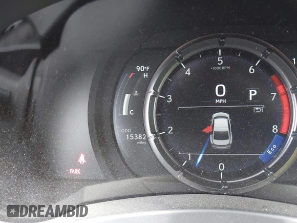 2024 Lexus IS 350 F Sport with VIN JTHGZ1E28R5033508, listed as a IAAI auction lot 42606657 with 15,382 mi miles and . Bid and sale history available at DreamBid. Image 14.