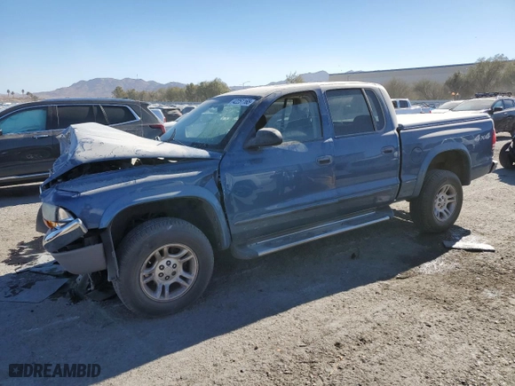 2004 Dodge Dakota SLT with VIN 1D7HG48NX4S640917, listed as a Copart auction lot 42251165 with 94,569 mi miles and Salvage Title. Bid and sale history available at carsss.com. Image 1.