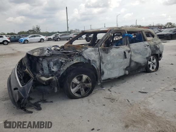 2021 Toyota Highlander L with VIN 5TDCZRAH6MS057978, listed as a Copart auction lot 49118145 with Not provided miles and Non repairable. Bid and sale history available at DreamBid. Image 1.