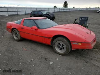 1985 Chevrolet Corvette with VIN 1G1YY0787F5112113, listed as a Copart auction lot 76953684 with 140,063 mi miles and Salvage Title. Bid and sale history available at carsss.com. Image 4.