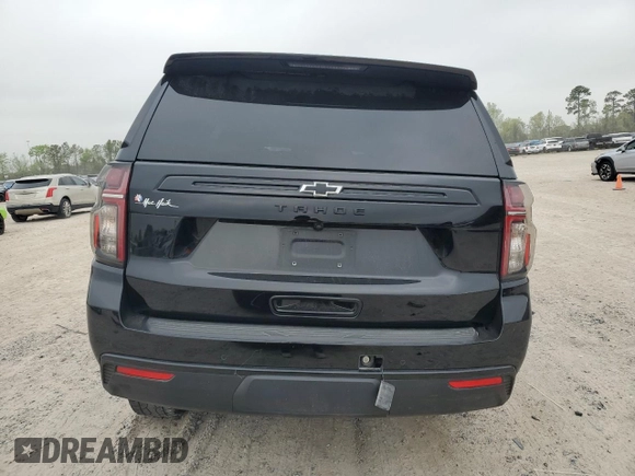 2023 Chevrolet Tahoe Z71 with VIN 1GNSKPKD6PR177774, listed as a Copart auction lot 50601105 with 62,674 mi miles and Salvage title. Bid and sale history available at DreamBid. Image 6.