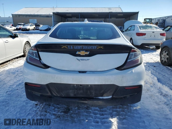 2017 Chevrolet Volt LT with VIN 1G1RA6S55HU165460, listed as a Copart auction lot 37717343 with 62,832 mi miles. Bid and sale history available at carsss.com. Image 6.