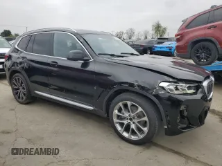 2024 BMW X3 sDrive30i with VIN WBX47DP01RN277348, listed as a Copart auction lot 55596065 with 8,151 mi miles and Salvage Title. Bid and sale history available at DreamBid. Image 4.