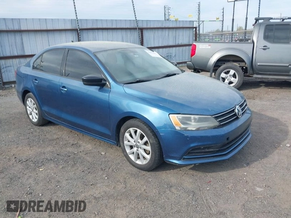 2015 Volkswagen Jetta Sedan 1.8T SE with VIN 3VWD17AJ0FM284070, listed as a IAAI auction lot 41853883 with 194,725 mi miles. Bid and sale history available at carsss.com. Image 1.