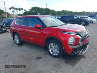 2024 Mitsubishi Outlander ES z VIN JA4J3UA89RZ072115, wystawiony jako IAAI lot #41309564 z przebiegiem 2 178 mil mil oraz . Historia ofert i sprzedaży dostępna na DreamBid. Obrazek 1.