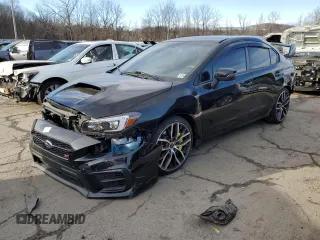 2021 Subaru WRX STI with VIN JF1VA2E63M9803680, listed as a Copart auction lot 82347044 with 21,859 mi miles and Salvage Title. Bid and sale history available at carsss.com. Image 1.
