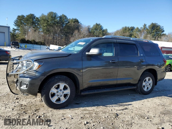 2018 Toyota Sequoia SR5 with VIN 5TDBY5G14JS162726, listed as a Copart auction lot 88815355 with 99,288 mi miles and Salvage Title. Bid and sale history available at carsss.com. Image 1.