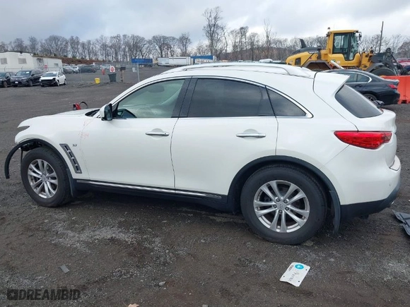 2017 Infiniti QX70 with VIN JN8CS1MW9HM410641, listed as a IAAI auction lot 40828078 with NaN miles. Bid and sale history available at carsss.com. Image 14.