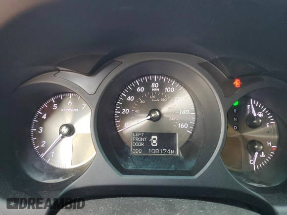 2011 Lexus GS 350 with VIN JTHBE1KS8B0052878, listed as a Copart auction lot 74982144 with 108,174 mi miles and Salvage Title. Bid and sale history available at carsss.com. Image 9.