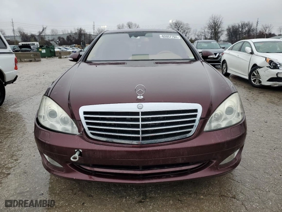 2009 Mercedes-Benz S-Class 5.5L V8 with VIN WDDNG71X39A259407, listed as a Copart auction lot 82057784 with 79,673 mi miles and Clean Title. Bid and sale history available at carsss.com. Image 5.