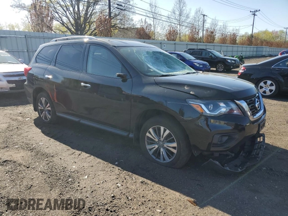 2017 Nissan Pathfinder SL with VIN 5N1DR2MM2HC629331, listed as a Copart auction lot 54307485 with 155,383 mi miles and Salvage Title. Bid and sale history available at DreamBid. Image 4.
