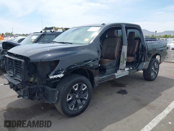2021 Nissan Titan Pro-4X with VIN 1N6AA1ED8MN529124, listed as a IAAI auction lot 42212989 with 63,652 mi miles and . Bid and sale history available at DreamBid. Image 19.