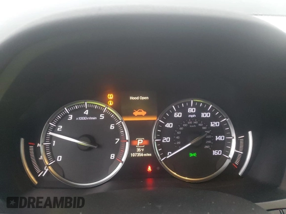2018 Acura MDX z VIN 5J8YD4H34JL017799, wystawiony jako Copart lot #44732435 z przebiegiem 107 356 mil mil oraz Szkoda całkowita • Salvage title. Historia ofert i sprzedaży dostępna na DreamBid. Obrazek 9.