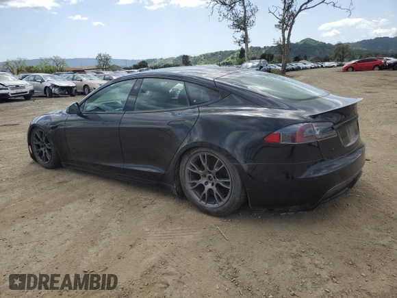 2021 Tesla Model S Plaid with VIN 5YJSA1E62MF455304, listed as a Copart auction lot 51279555 with 17,951 mi miles and Salvage title. Bid and sale history available at DreamBid. Image 2.