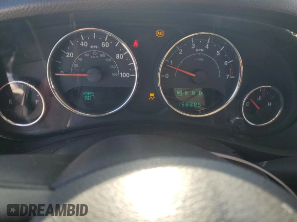 2013 Jeep Wrangler Unlimited Sport with VIN 1C4BJWDG7DL621806, listed as a Copart auction lot 87604805 with 158,885 mi miles and Salvage title. Bid and sale history available at DreamBid. Image 9.