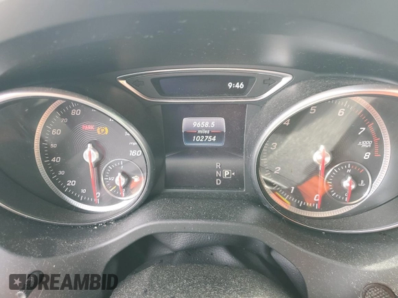 2018 Mercedes-Benz CLA 250 with VIN WDDSJ4EB1JN663031, listed as a Copart auction lot 61464505 with 102,754 mi miles and Salvage title. Bid and sale history available at DreamBid. Image 9.