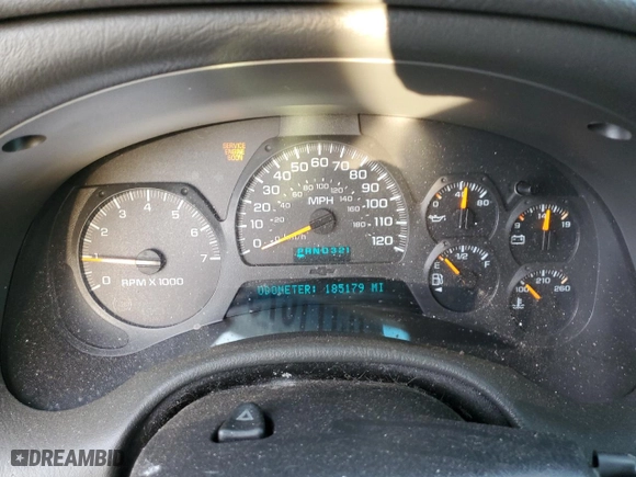 2004 Chevrolet TrailBlazer LT with VIN 1GNDS13S842162913, listed as a Copart auction lot 85116794 with 185,179 mi miles and Salvage Title. Bid and sale history available at carsss.com. Image 9.