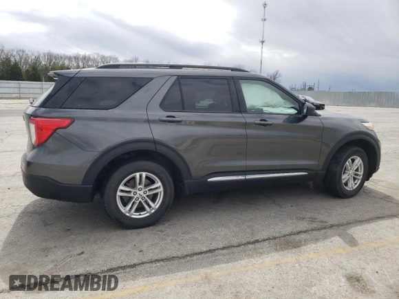 2020 Ford Explorer XLT with VIN 1FMSK8DH4LGB09859, listed as a Copart auction lot 50464775 with 42,541 mi miles and Salvage Title. Bid and sale history available at carsss.com. Image 3.