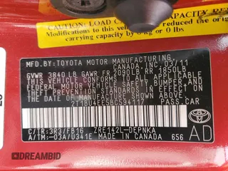2011 Toyota Corolla L with VIN 2T1BU4EE5BC594117, listed as a Copart auction lot 51262295 with 137,447 mi miles and Salvage Title. Bid and sale history available at carsss.com. Image 12.