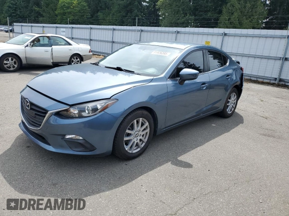 2014 Mazda 3 i Touring with VIN JM1BM1V78E1139884, listed as a Copart auction lot 61826395 with 76,411 mi miles and Salvage title. Bid and sale history available at DreamBid. Image 1.