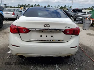 2014 Infiniti Q50 Premium with VIN JN1BV7AP8EM681848, listed as a Copart auction lot 51243735 with 131,411 mi miles and Salvage Title. Bid and sale history available at carsss.com. Image 6.