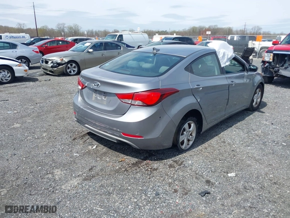 2015 Hyundai Elantra Limited with VIN KMHDH4AE2FU329517, listed as a IAAI auction lot 41951396 with 193,600 mi miles. Bid and sale history available at carsss.com. Image 4.