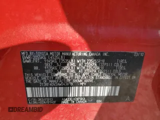 2010 Toyota RAV4 Sport with VIN 2T3RF4DV2AW043819, listed as a Copart auction lot 52753705 with 164,313 mi miles and Salvage Title. Bid and sale history available at carsss.com. Image 12.