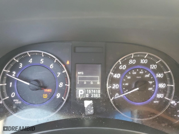 2012 Infiniti FX35 with VIN JN8AS1MW4CM154991, listed as a Copart auction lot 53471755 with 167,418 mi miles and Salvage Title. Bid and sale history available at carsss.com. Image 9.