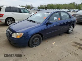 2007 Kia Spectra EX with VIN KNAFE121475440191, listed as a Copart auction lot 72622934 with 127,003 mi miles and Clean Title. Bid and sale history available at carsss.com. Image 1.