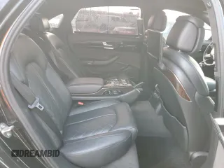 2017 Audi A8 L Sport with VIN WAU43AFD3HN016648, listed as a Copart auction lot 52583745 with 148,562 mi miles and Clean Title. Bid and sale history available at carsss.com. Image 10.