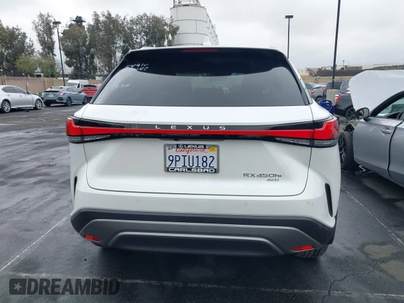 2024 Lexus RX 450h+ Luxury with VIN JTJCJMGA1R2021146, listed as a IAAI auction lot 42204669 with 1,947 mi miles and . Bid and sale history available at DreamBid. Image 17.