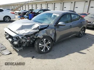 2021 Nissan Sentra SV with VIN 3N1AB8CVXMY258190, listed as a Copart auction lot 50016025 with 40,619 mi miles and Salvage Title. Bid and sale history available at DreamBid. Image 1.