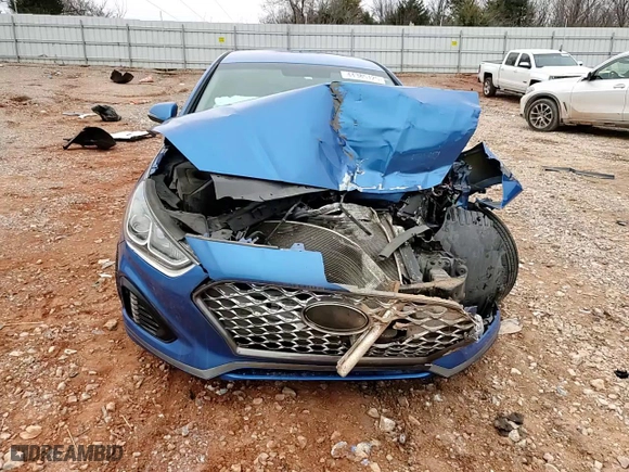 2019 Hyundai Sonata Sport with VIN 5NPE34AF9KH750588, listed as a Copart auction lot 44385125 with 0 mi miles and Salvage Title. Bid and sale history available at carsss.com. Image 11.