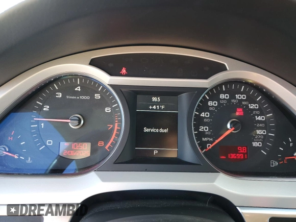 2011 Audi A6 Prestige with VIN WAUKGAFB2BN039873, listed as a Copart auction lot 44166385 with 136,991 mi miles and Salvage title. Bid and sale history available at DreamBid. Image 9.