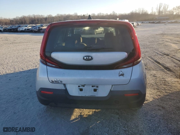 2020 Kia Soul LX with VIN KNDJ23AU8L7106645, listed as a Copart auction lot 48455195 with 56,237 mi miles and Salvage Title. Bid and sale history available at carsss.com. Image 6.