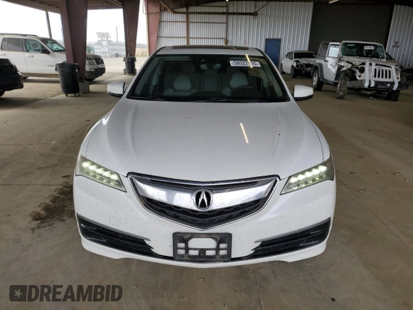 2015 Acura TLX Technology with VIN 19UUB3F56FA006082, listed as a Copart auction lot 59322845 with 127,577 mi miles and Salvage title. Bid and sale history available at DreamBid. Image 5.