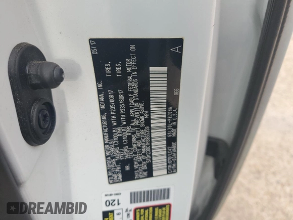 2017 Toyota Sienna XLE Auto Access Seat z VIN 5TDYZ3DC1HS855359, wystawiony jako Copart lot #54170315 z przebiegiem 129 570 mil mil oraz Szkoda całkowita • Salvage title. Historia ofert i sprzedaży dostępna na DreamBid. Obrazek 12.