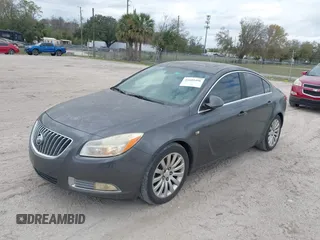 2011 Buick Regal CXL Turbo TO2 with VIN W04GW5EV0B1107958, listed as a IAAI auction lot 41609496 with Not Provided miles. Bid and sale history available at carsss.com. Image 2.