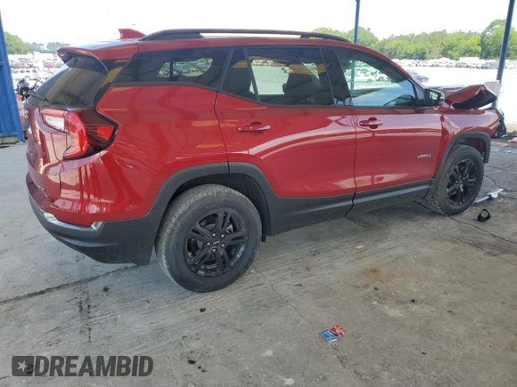 2023 GMC Terrain AT4 z VIN 3GKALYEG1PL244760, wystawiony jako Copart lot #57749645 z przebiegiem 16 832 mil mil oraz Szkoda całkowita • Salvage title. Historia ofert i sprzedaży dostępna na DreamBid. Obrazek 3.