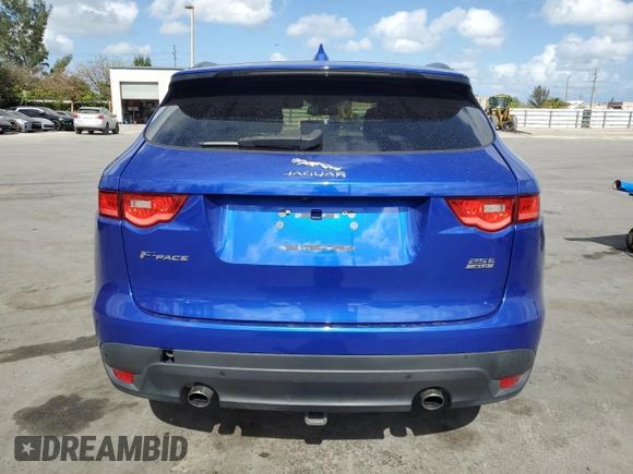 2018 Jaguar F-Pace 25t Premium with VIN SADCJ2FX1JA258666, listed as a Copart auction lot 54525345 with 121,340 mi miles and Clean Title. Bid and sale history available at DreamBid. Image 6.