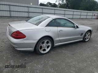 2005 Mercedes-Benz SL 500 with VIN WDBSK75F95F104935, listed as a Copart auction lot 60493705 with 89,994 mi miles and Salvage title. Bid and sale history available at DreamBid. Image 3.