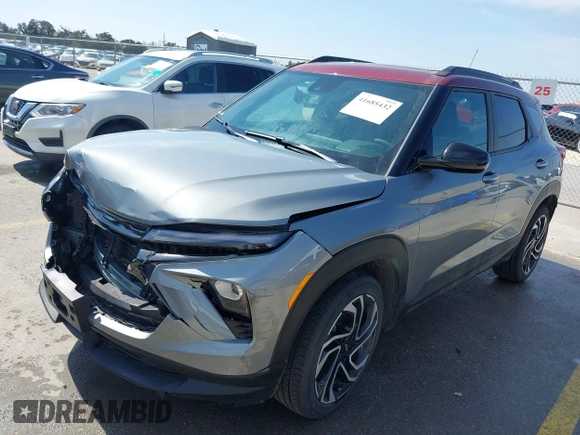 2025 Chevrolet TrailBlazer RS with VIN KL79MTSL1SB083236, listed as a IAAI auction lot 41685432 with 2,210 mi miles and . Bid and sale history available at DreamBid. Image 18.