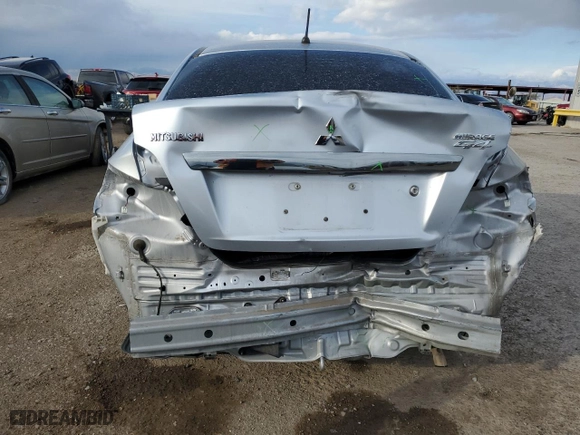 2017 Mitsubishi Mirage G4 ES with VIN ML32F3FJ4HHF16311, listed as a Copart auction lot 43280265 with 129,728 mi miles and Salvage Title. Bid and sale history available at carsss.com. Image 6.