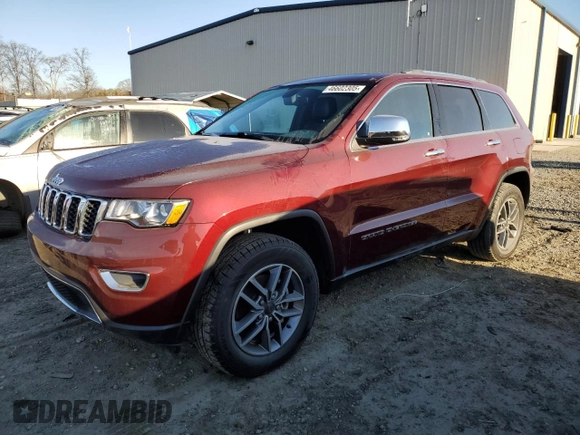 2020 Jeep Grand Cherokee Limited with VIN 1C4RJEBG0LC191241, listed as a Copart auction lot 46602305 with 72,018 mi miles and Salvage Title. Bid and sale history available at carsss.com. Image 1.