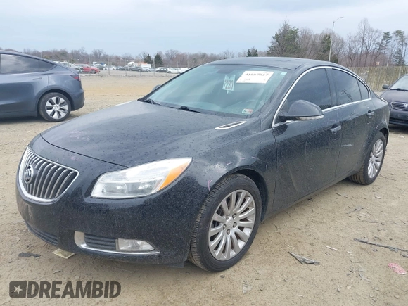 2013 Buick Regal Turbo Premium 1 z VIN 2G4GS5EV2D9250308, wystawiony jako IAAI lot #41667017 z przebiegiem 68 243 mil mil oraz . Historia ofert i sprzedaży dostępna na DreamBid. Obrazek 2.