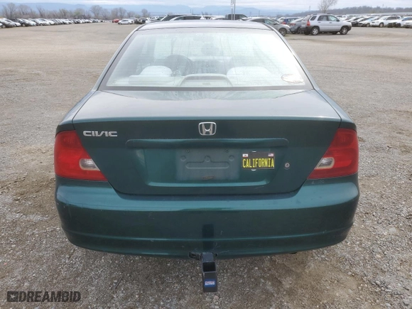 2001 Honda Civic EX with VIN 1HGEM22971L016148, listed as a Copart auction lot 46741305 with 193,345 mi miles and Clean Title. Bid and sale history available at carsss.com. Image 6.