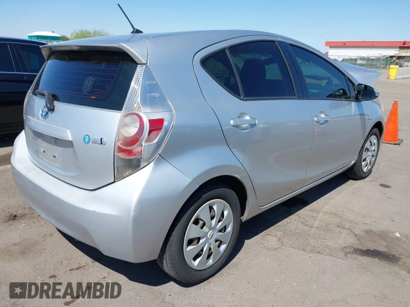 2012 Toyota Prius One with VIN JTDKDTB34C1023043, listed as a IAAI auction lot 41858671 with 91,497 mi miles and . Bid and sale history available at DreamBid. Image 4.